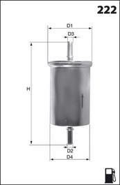ELE6015 Топливный фильтр MECAFILTER подбор по vin на Brocar