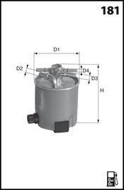 ELG5346 Топливный фильтр MECAFILTER підбір по vin на Brocar