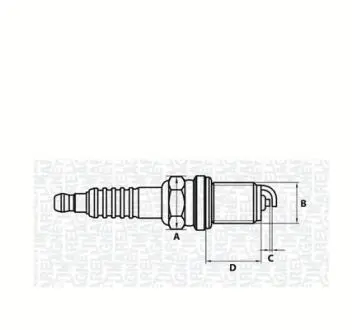 062000780304 Свічка запалювання 0.7 CT6KMMR ВАЗ 2110-2112 (вир-во MAGNETI MARELLI) MAGNETI MARELLI підбір по vin на Brocar