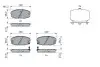 0986424393 Тормозные колодки, дисковые BOSCH підбір по vin на Brocar