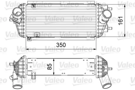 818665 Охолоджувач наддувального повітря VALEO підбір по vin на Brocar