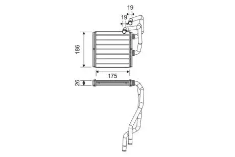 811511 Радиатор печки Nissan Qashqai/X-Trail 07-14 VALEO підбір по vin на Brocar