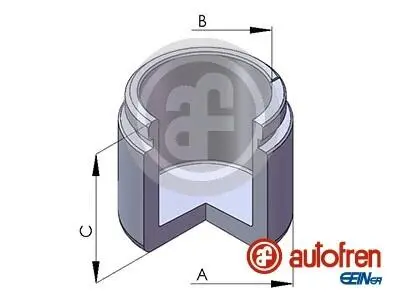 D025137 Поршень гальмівного супорта передн. Opel Omega A 86> (d=54mm, L=43mm) AUTOFREN підбір по vin на Brocar
