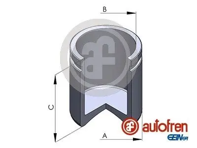 D025433 Поршень гальмівного супорта передн. Citroen C2/C3 03> (d=48mm, L=49) AUTOFREN підбір по vin на Brocar
