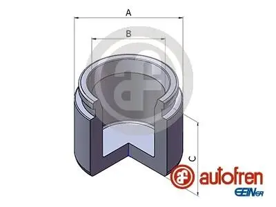 D025446 Поршень тормозного суппорта передн. Mitsubishi Space Wagon 2WD 84> (d=54mm, L=44mm, AKE) AUTOFREN подбор по vin на Brocar