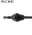 VKJC8483 Піввісь З5 III SKF підбір по vin на Brocar