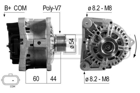 210700A Alternator ERA підбір по vin на Brocar