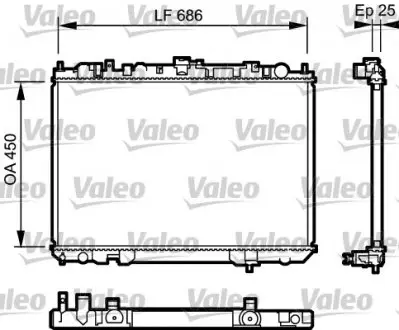 735081 Радіатор охолоджування VALEO підбір по vin на Brocar