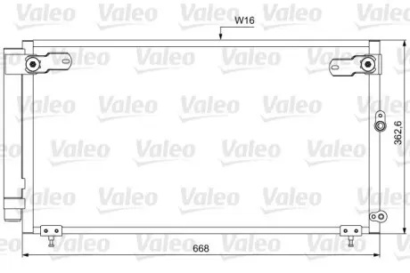 814047 Конденсер кондиціонера VALEO підбір по vin на Brocar