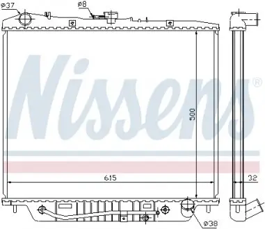 60852 Радиатора NISSENS подбор по vin на Brocar