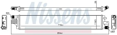 630794 Радиатор охлаждения NISSENS подбор по vin на Brocar