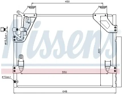 940082 Радіатор кондиціонера NISSENS підбір по vin на Brocar