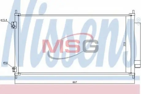 940448 Конденсатор, Кондиціонер NISSENS підбір по vin на Brocar