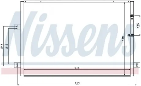 94787 Конденсатор, Кондиціонер NISSENS підбір по vin на Brocar