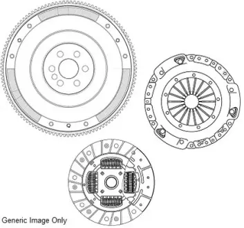 CK10050F Комплект для переобладнання Laguna II 1.9 dCi 01- (228mm) (суцільний + к-кт зчеплення) NATIONAL підбір по vin на Brocar