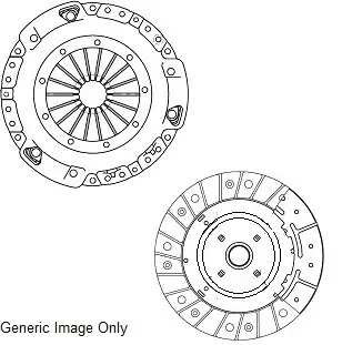 CK10268 Комплект зчеплення Opel CDTi 1.7 Astra H 07-14/ Corsa D 06- (240mm) NATIONAL підбір по vin на Brocar