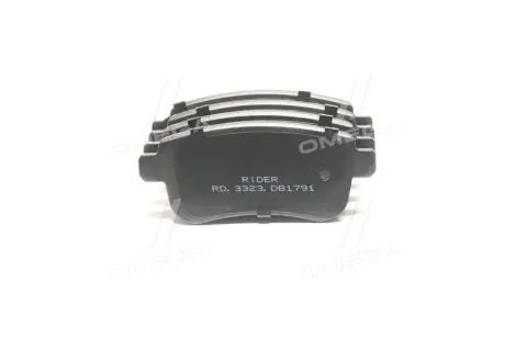 RD3323DB1791 Колодка гальм. диск. RENAULT MEGANE 09-задн. (RIDER) RIDER підбір по vin на Brocar