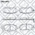 Q0930843 КОЛОДКИ ТОРМОЗОВ ПЕРЕДН SUBARU FORESTER 02-/05-/IMP Q-FIX підбір по vin на Brocar