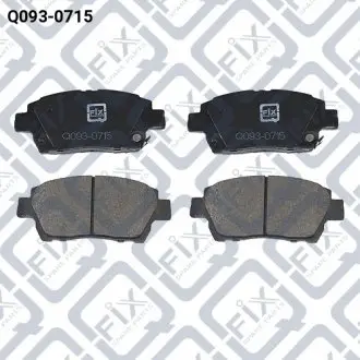 Q0930715 КОЛОДКИ ТОРМОЗОВ ПЕРЕДН TOYOTA PRIUS/YARIS/GEELY MK Q-FIX подбор по vin на Brocar