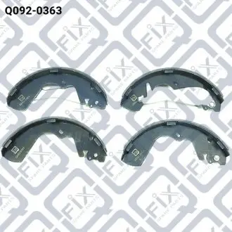 Q0920363 КОЛОДКИ ГАЛЬМІВ ЗАДН БАРАБАН HYUNDAI H-1 1996-2004 Q-FIX підбір по vin на Brocar