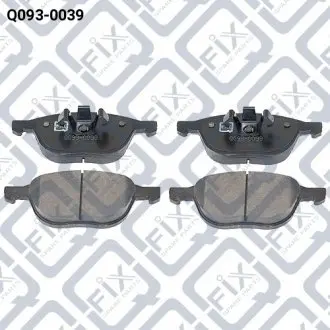 Q0930039 КОЛОДКИ ТОРМОЗОВ ПЕРЕДН MAZDA 3 BK/CR 02-/FORD FOCU Q-FIX подбор по vin на Brocar