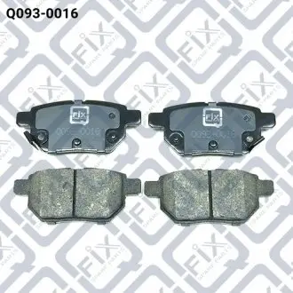 Q0930016 КОЛОДКИ тормозов ЗАДН ДИСК TOYOTA AURIS 07-/IQ 09-/ Q-FIX подбор по vin на Brocar