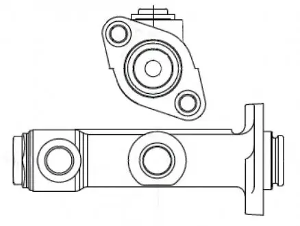 0986486000 Цилиндр сцепления (главный) Lada 2101/2103-2106/2121/2131 70-15 BOSCH подбор по vin на Brocar