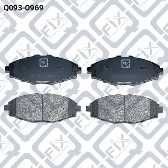 Q0930969 КОЛОДКИ ТОРМОЗНЫЕ ПЕРЕДНИЕ ДИСКОВЫЕ Q-FIX подбор по vin на Brocar