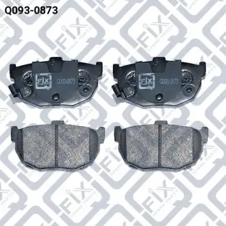 Q0930873 КОЛОДКИ ТОРМОЗНЫЕ ЗАДНИЕ ДИСКОВЫЕ Q-FIX подбор по vin на Brocar