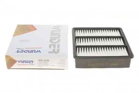 WH2038 Фільтр повітряний Mitsubishi Colt V/Galant VI/Lancer/Outlander 1.3-2.4TDI 95- WUNDER FILTER підбір по vin на Brocar