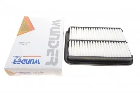 WH2026 Фильтр воздушный Hyundai Santa Fe I 2.0CRDI/2.7V6 01-09 WUNDER FILTER подбор по vin на Brocar