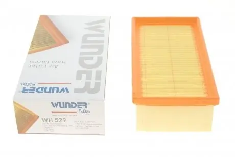 WH529 Фільтр повітряний Citroen C3/Peugeot 208 1.0/1.2 12- WUNDER FILTER підбір по vin на Brocar