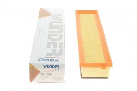 WH509 Фільтр повітряний Citroen Berlingo/Peugeot Partner 1.6i 16V 08- WUNDER FILTER підбір по vin на Brocar