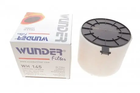 WH145 Фильтр воздушный Audi A4/A5 2.7-3.2TFSI 07- WUNDER FILTER подбор по vin на Brocar