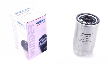 WB902 Фильтр топливный Hyundai Accent 1.5 CRDI/Kia Sorento 2.0-2.5 CRDI WUNDER FILTER підбір по vin на Brocar