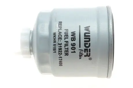 WB901 Фільтр паливний Hyundai Accent/Kia Rio 1.5 CRDI 02-06 WUNDER FILTER підбір по vin на Brocar