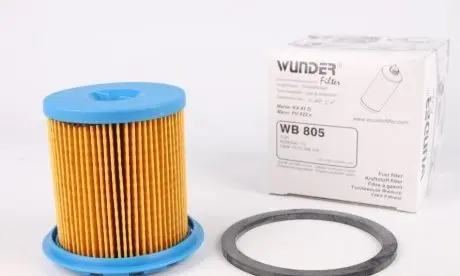 WB805 Фільтр паливний Renault Kangoo 1.9D WUNDER FILTER підбір по vin на Brocar