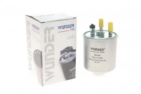 WB808 Фильтр топливный Renault Kangoo 1.5dCi 08- WUNDER FILTER подбор по vin на Brocar