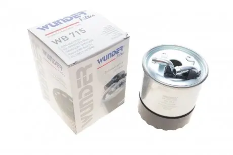 WB715 Фильтр топливный MB Sprinter 2.2-3.0CDI (+отв. датчика воды) WUNDER FILTER подбор по vin на Brocar