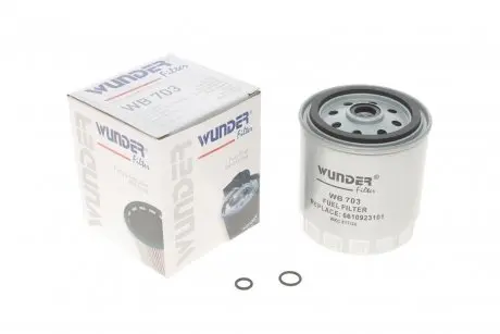 WB703 Фільтр паливний MB OM601-602 WUNDER FILTER підбір по vin на Brocar