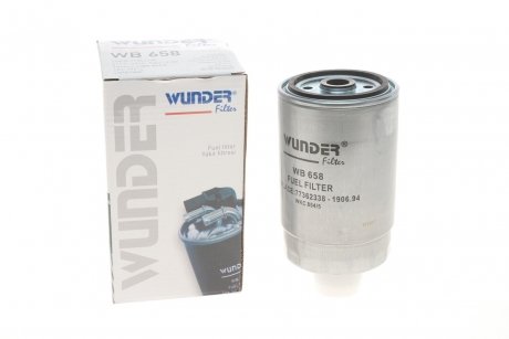 WB658 Фільтр паливний Citroen Jumper/Fiat Ducato/Peugeot Boxer 2.0-2.8 HDi 02- WUNDER FILTER підбір по vin на Brocar