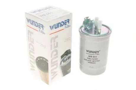 WB651 Фільтр паливний Fiat Doblo 1.9JTD 01- WUNDER FILTER підбір по vin на Brocar