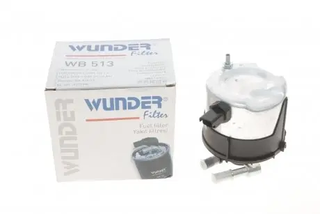 WB513 Фильтр топливный Ford Fiesta/Focus 1.6TDCI 03- WUNDER FILTER подбор по vin на Brocar