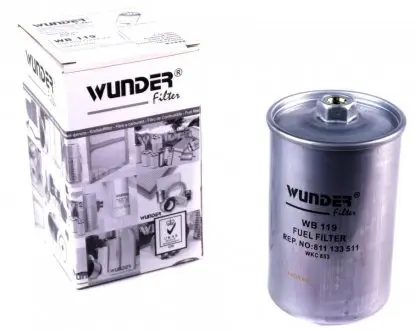 WB119 Фільтр паливний VW Golf II 1.8 GTI 16V 86- WUNDER FILTER підбір по vin на Brocar