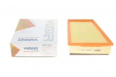 WH824 Фильтр воздушный Renault Megane III 08- (с поролоном) WUNDER FILTER подбор по vin на Brocar