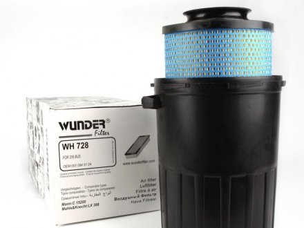 WH728 Фильтр воздушный MB 207-410D (с корпусом) WUNDER FILTER подбор по vin на Brocar
