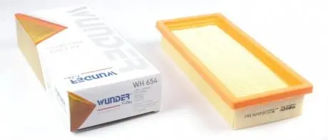 WH654 Фільтр повітряний Fiat Panda/Punto 1.1i/1.2LPG 00- WUNDER FILTER підбір по vin на Brocar