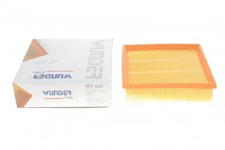 WH664 Фільтр повітряний Fiat Doblo 1.6-2.0JTD 10- WUNDER FILTER підбір по vin на Brocar