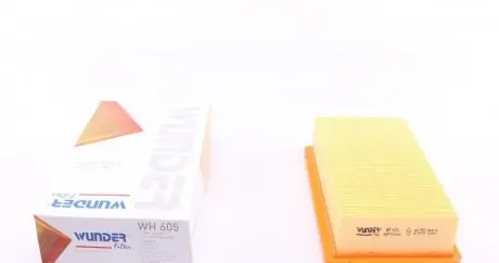WH605 Фільтр повітряний Fiat Tempra/Tipo -95 WUNDER FILTER підбір по vin на Brocar