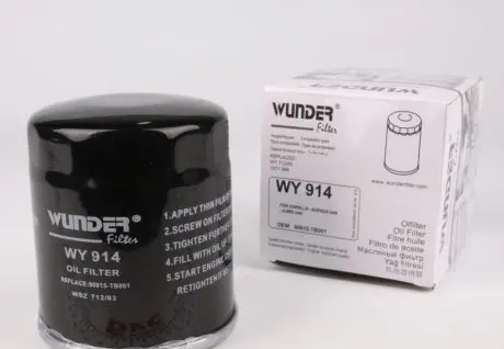 WY914 Фільтр масляний Toyota Land Cruiser 84- WUNDER FILTER підбір по vin на Brocar